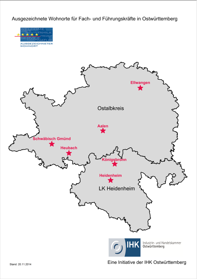 Ausgezeichneter Wohnort-Ostwuerttemberg_Karte