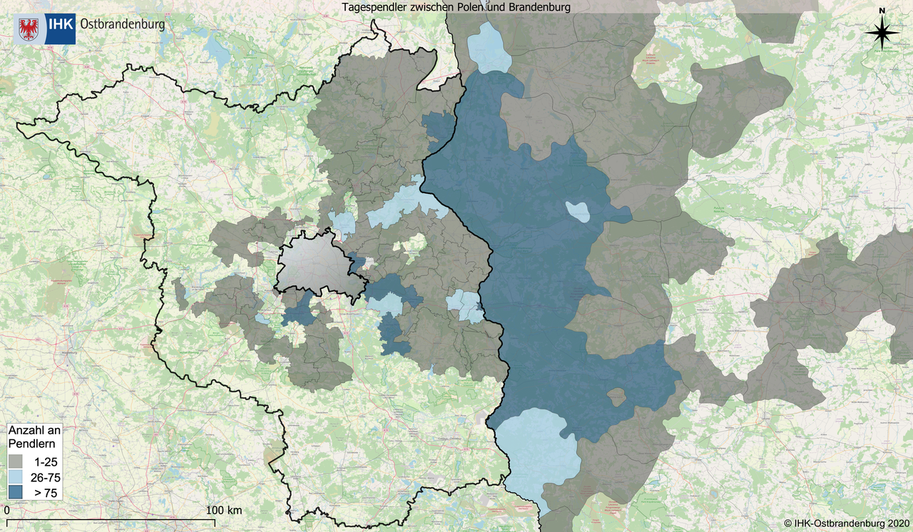 Karte von Brandenburg