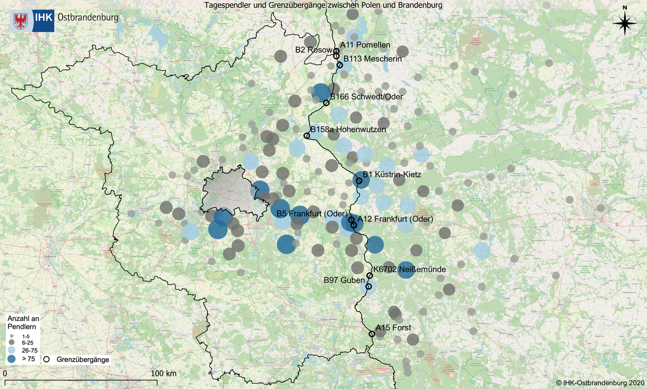 Karte von Brandenburg