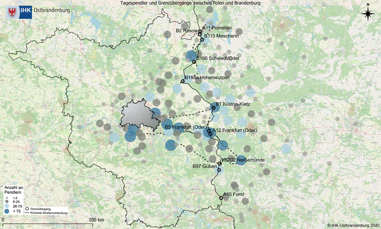 Karte Brandenburg