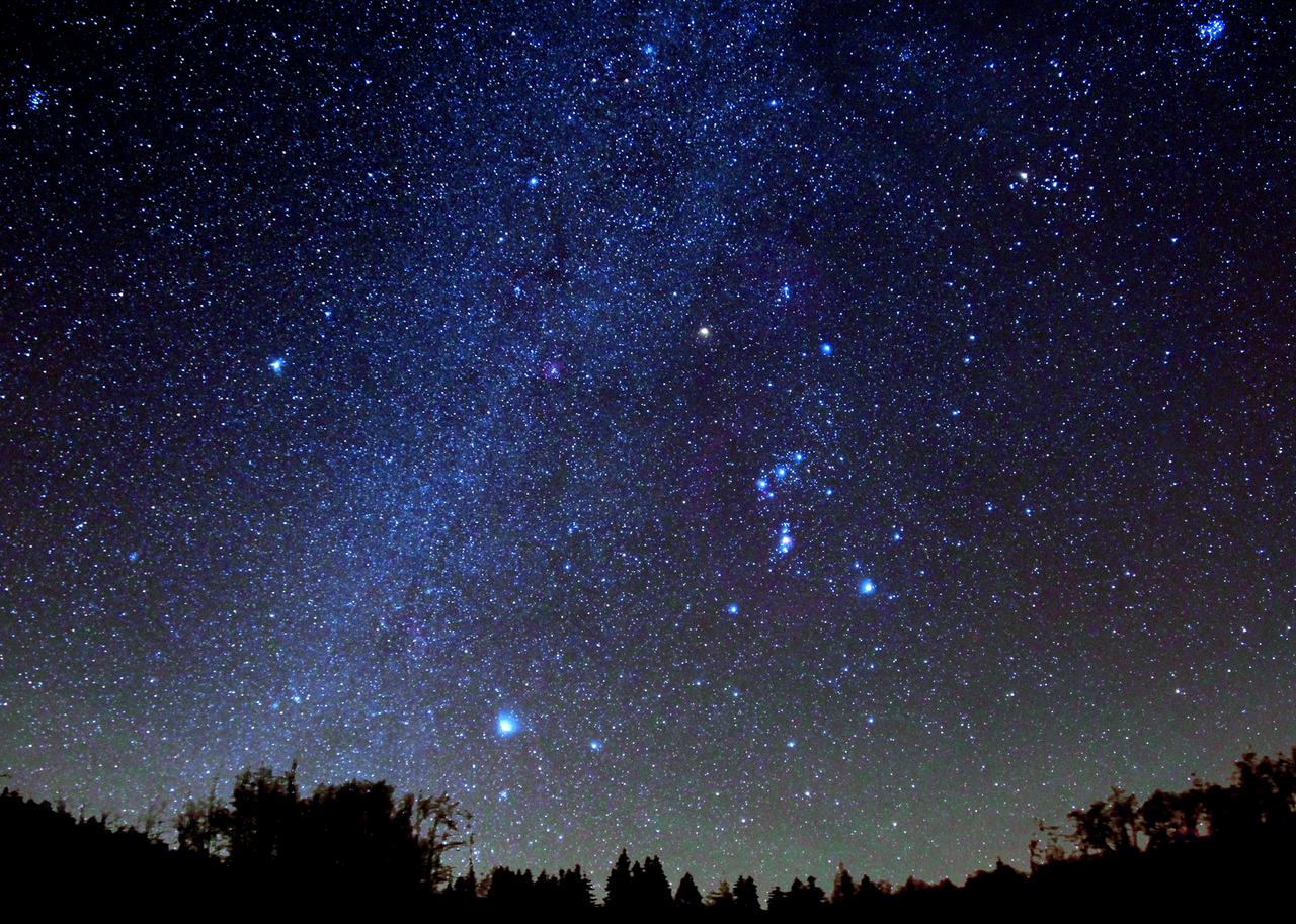 Foto Sternenhimmel über dem Schwarzen Moor