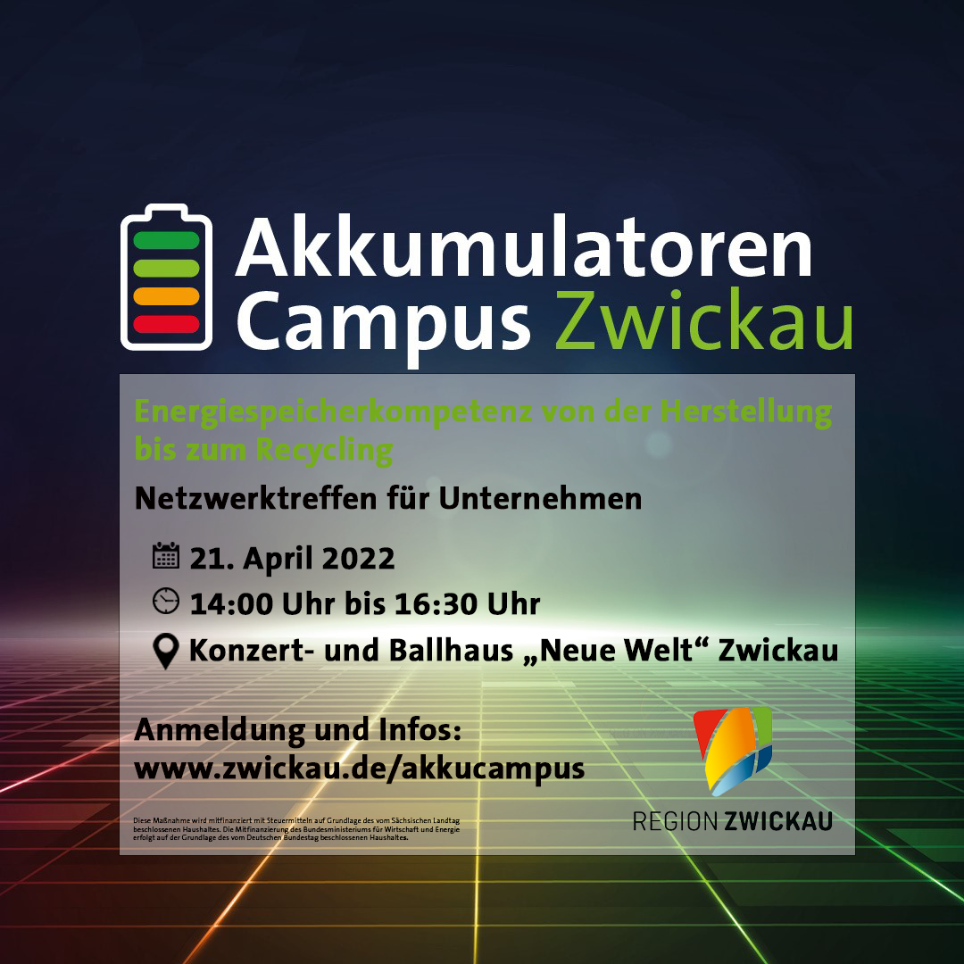 AkkumulatorenCampus lädt ein Ankündigung Netzwerktreffen