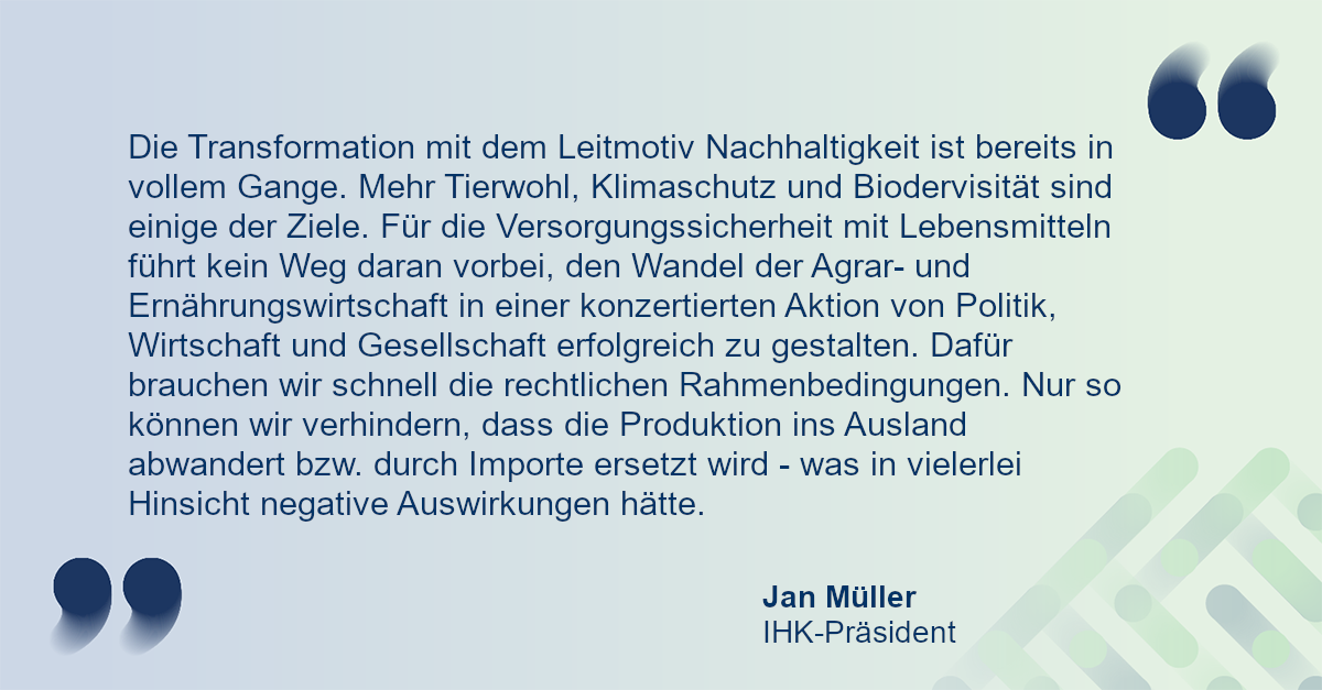 Zitat zur Transformation der Agrar- und Ernährunsgwirtschaft