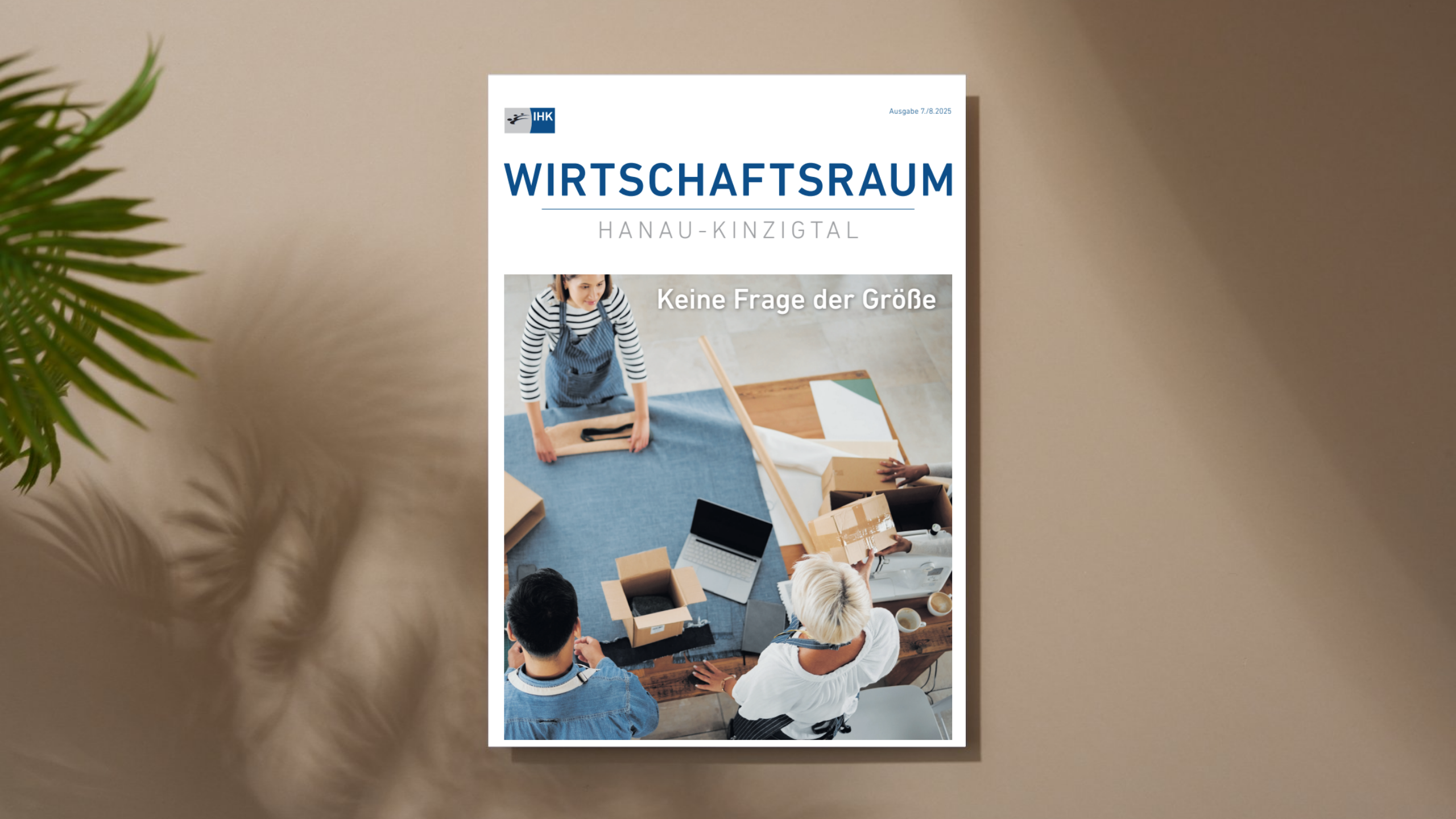 Juli-/August-Ausgabe des "Wirtschaftsraums" Mockup_Juli