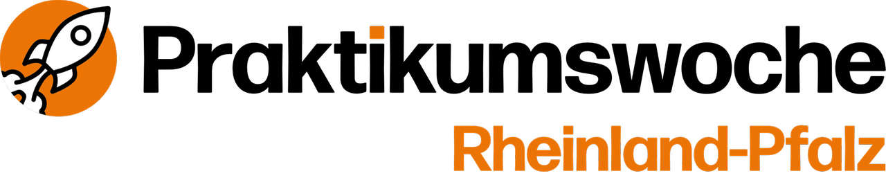 Logo mit Kreis und Rakete der Praktikumswoche