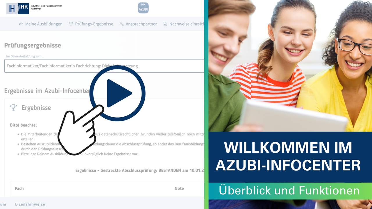 Azubi-Infocenter Überblick