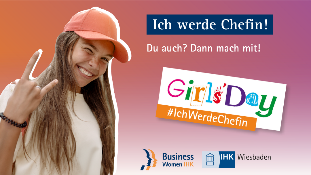 Girls Day IHK 2024, ein Mädchen welches in die Kamera grinst