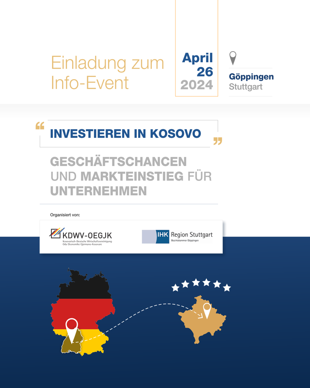Info-Event in Göppingen-Investieren in Kosovo 04042024