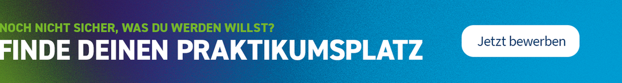 Infobanner Berufsorientierung Praktika