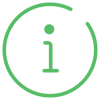 Grünes Icon Information