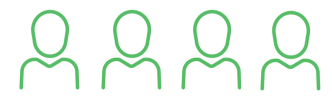 grünes Icon Personen 4