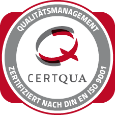 Logo des Certqua Siegel ISO 9001