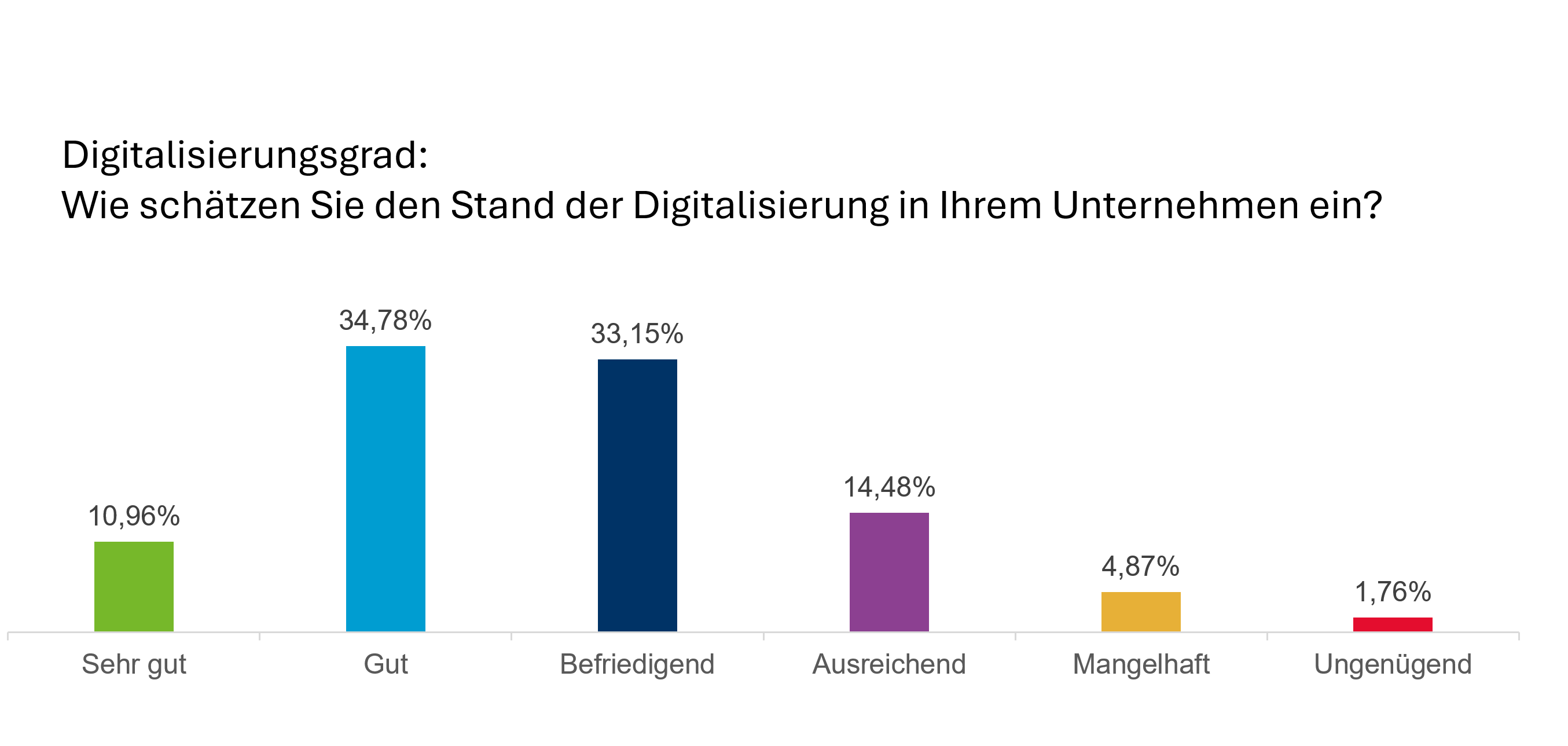 Digitalisierungsumfrage 2024 Grafik1_Selbsteinschaetzung