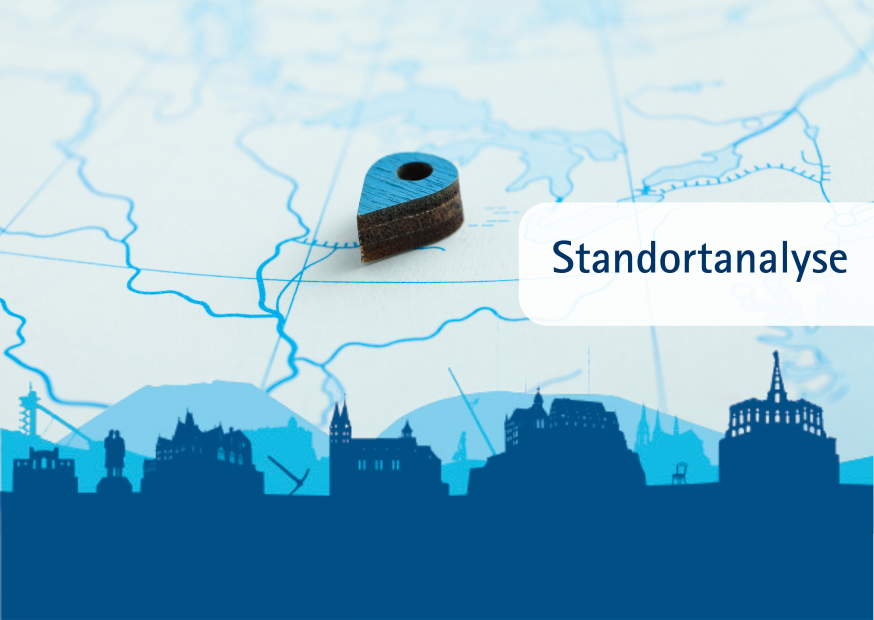 Skyline mit Merkmalen aus dem IHK-Bezirk