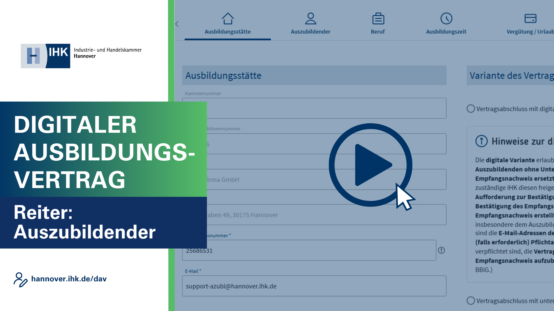 Reiter Auszubildender
