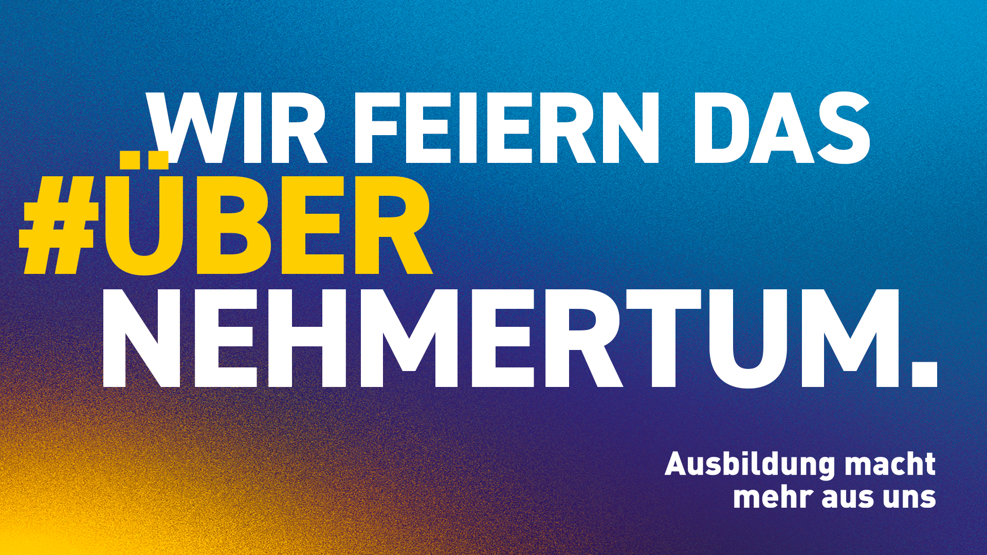Wir setzten ein starken Zeichen