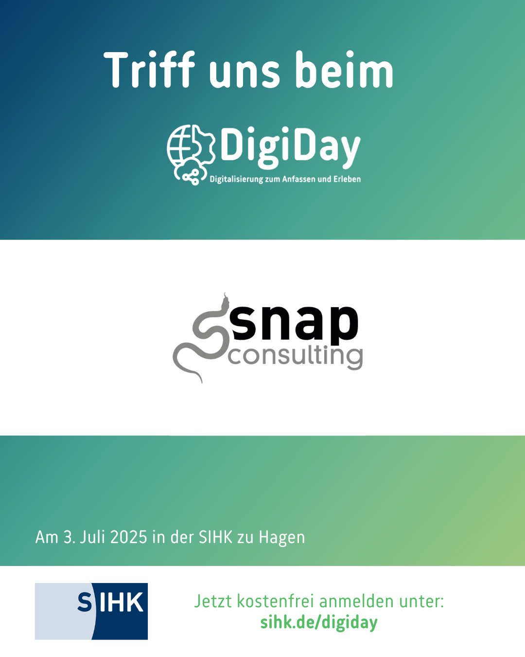 Logo des Austellers beim DigiDay 2025 Snap
