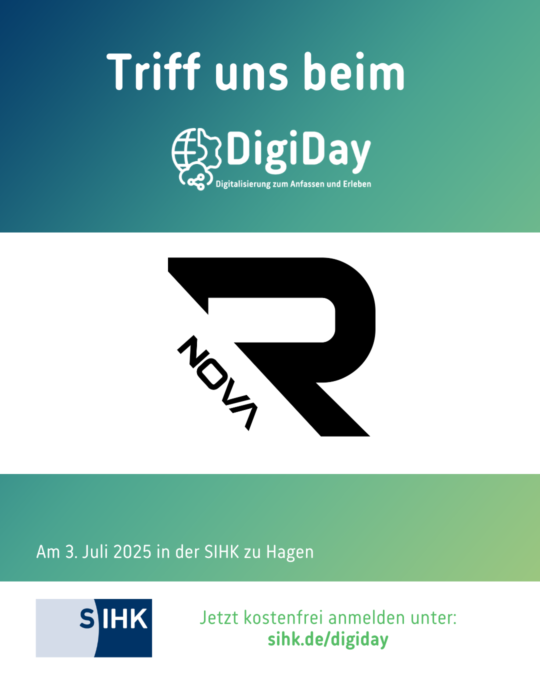Logo eines Austellers beim DigiDay 2025 Nova