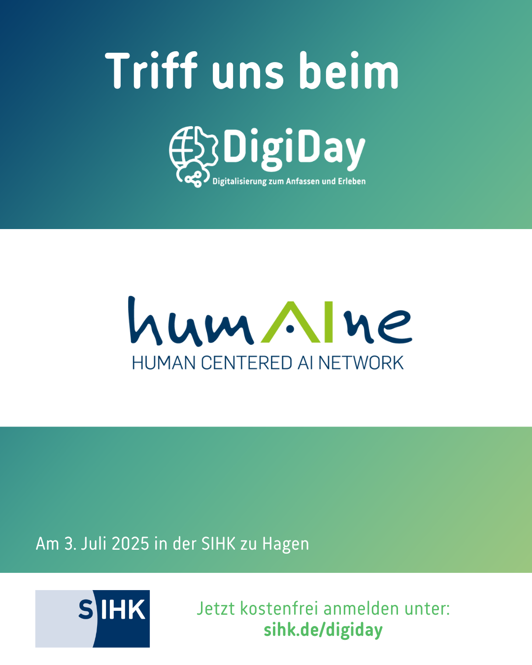 Logo des Ausstellers beim DigiDay 2025 Human Centered AI Network