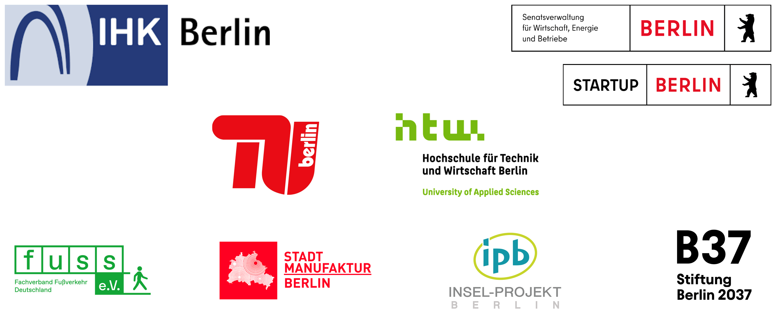 Auflistung der Projektpartner 100m Zukunft