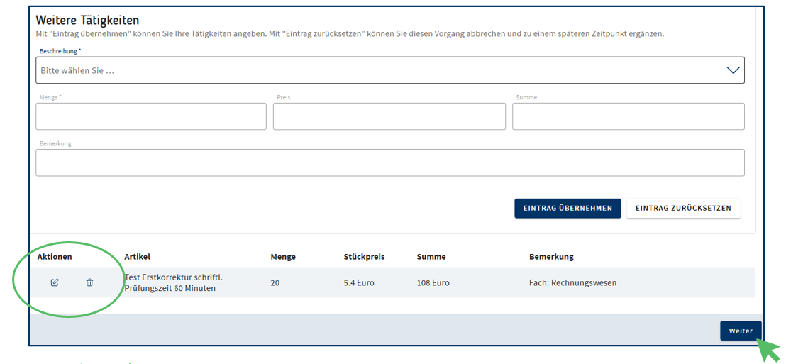 Weitere Tätigkeiten