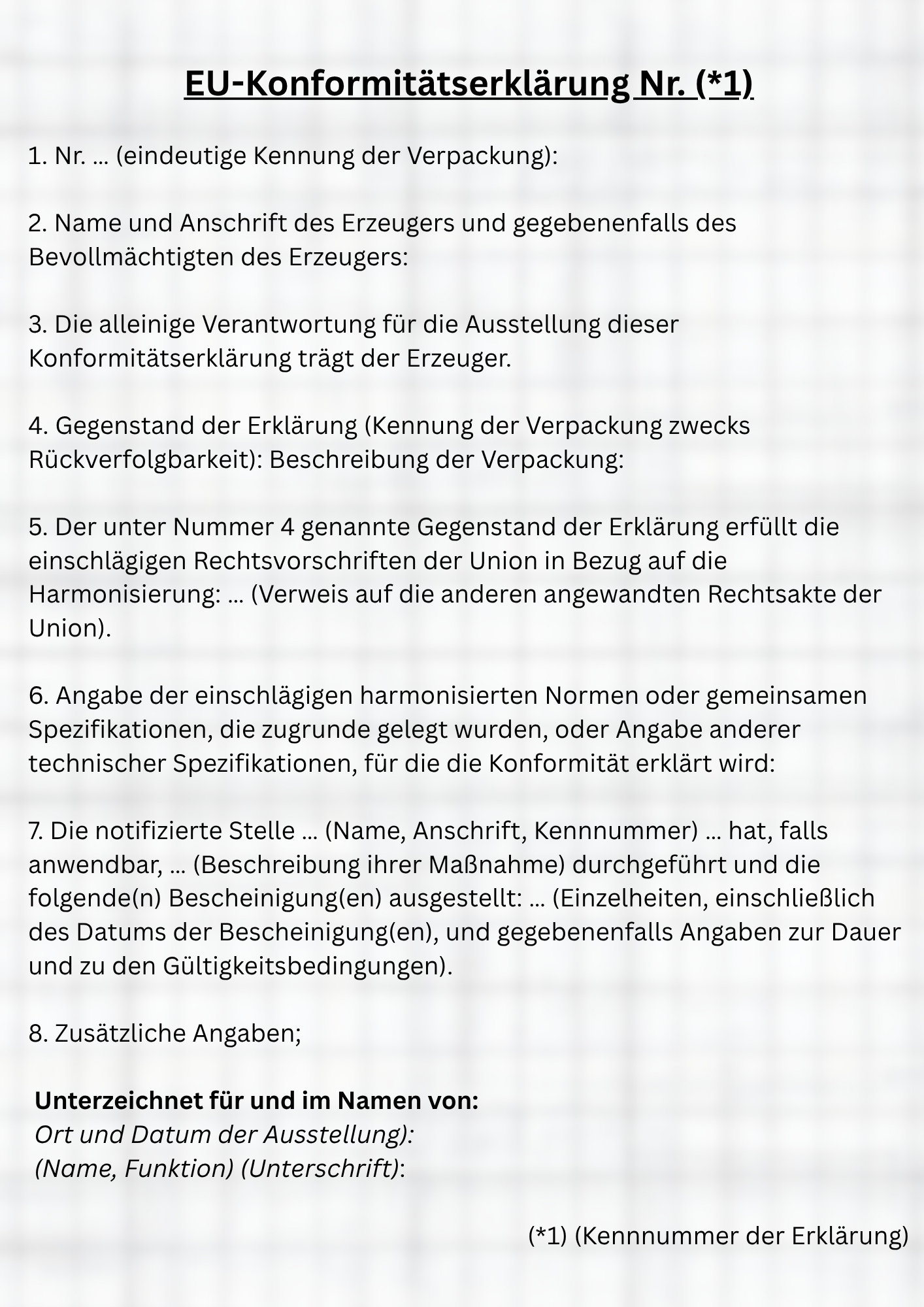 EU-Konformität
