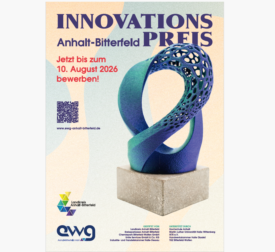Aufruf zum Wettbewerb mit Skulptur, die gewonnen werden kann 