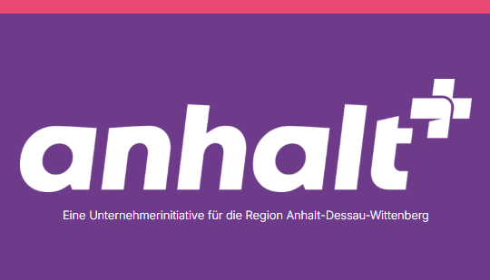 Logo von anhalt+ - Eine Unternehmerinitiative für die Region Anhalt-Dessau-Wittenberg