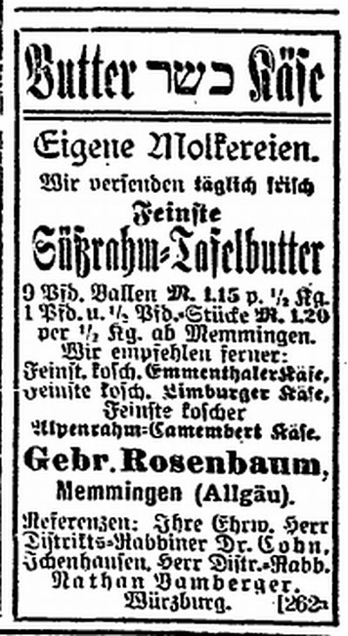 Anzeige_Der Israelit_07-1903