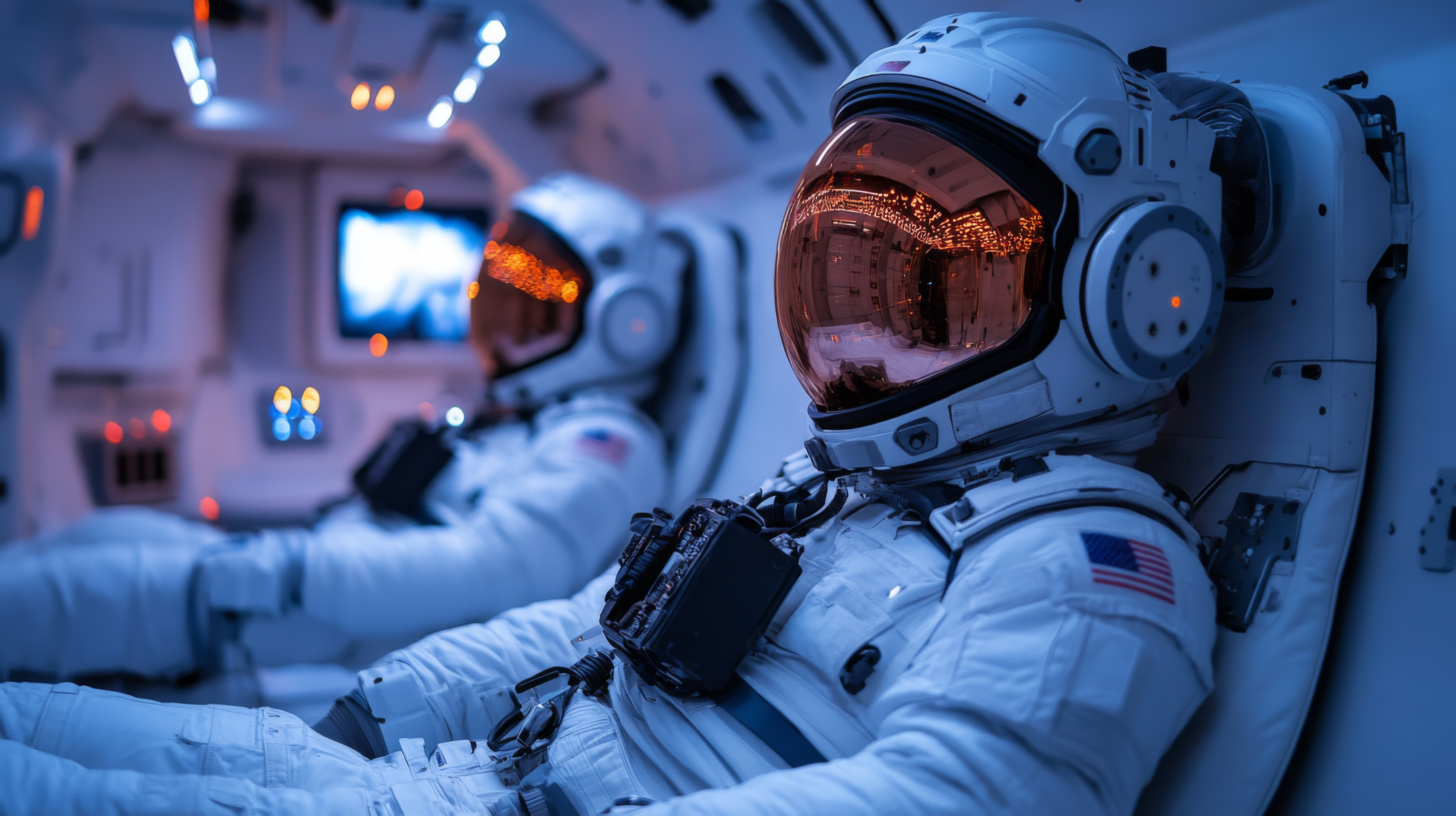 Raketenstrart mit Astronauten symbolisch für den Gründungsstart