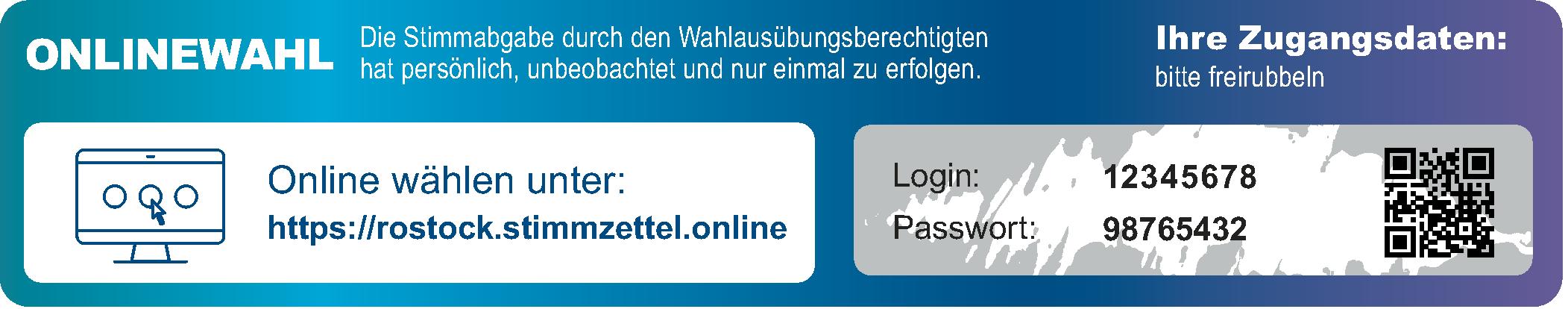Screenshot Online-Wahl