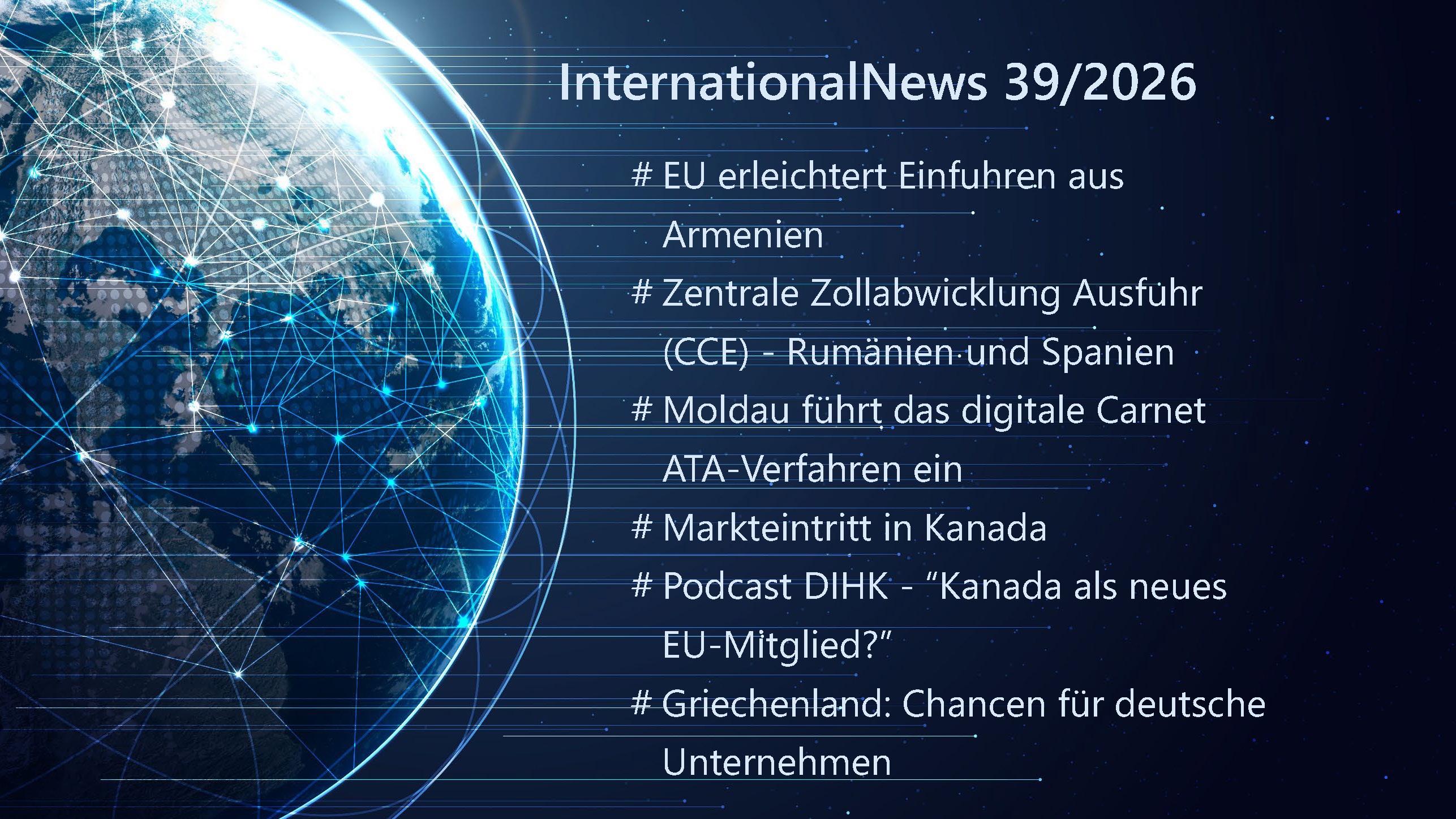 Virtuelle Weltkugel symbolisiert weltweite Vernetzung.