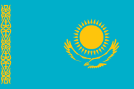 Flagge Kasachstan