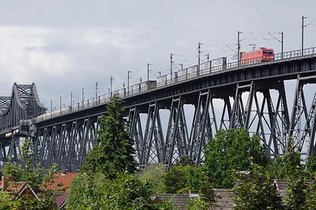 Rendsburger Hochbr&uuml;cke &uuml;ber den Nord-Ostsee-Kanal