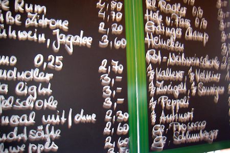 Getr&auml;nketafel
