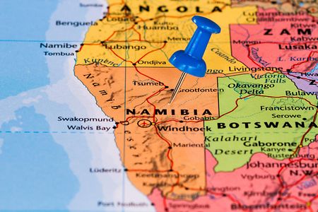 Karte von Namibia