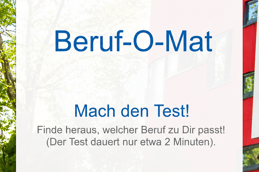 Plakat informiert &uuml;ber den Berufomat
