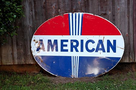 Blechschild "American"