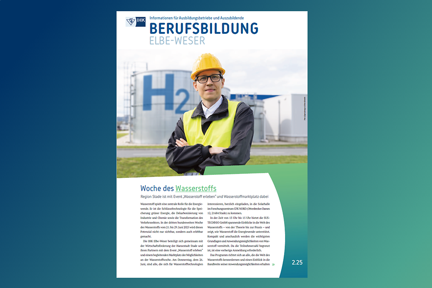 Berufsbildung Elbe-Weser 2.24 (nicht barrierefrei, PDF-Datei) Titelseite BERUFSBILDUNG (nicht barrierefrei, PDF-Datei)