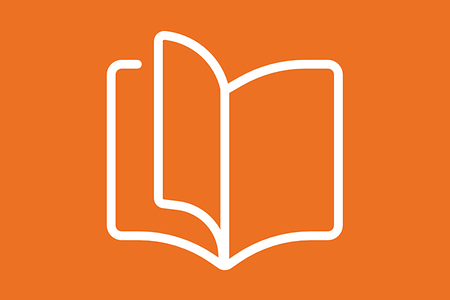 Icon: Aufgeblättertes Buch