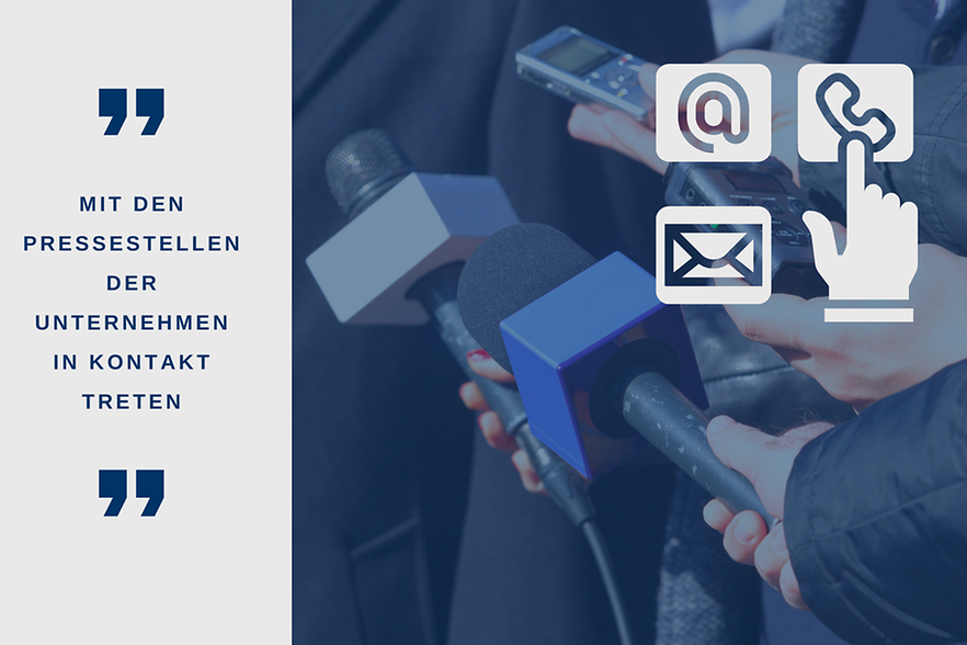 Pressestellen und -ansprechpartner großer Unternehmen