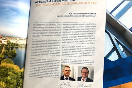 Editorial einer Brosch&uuml;re