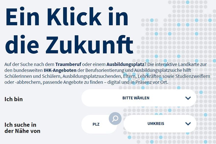 Foto Landkarte Berufsorientierung