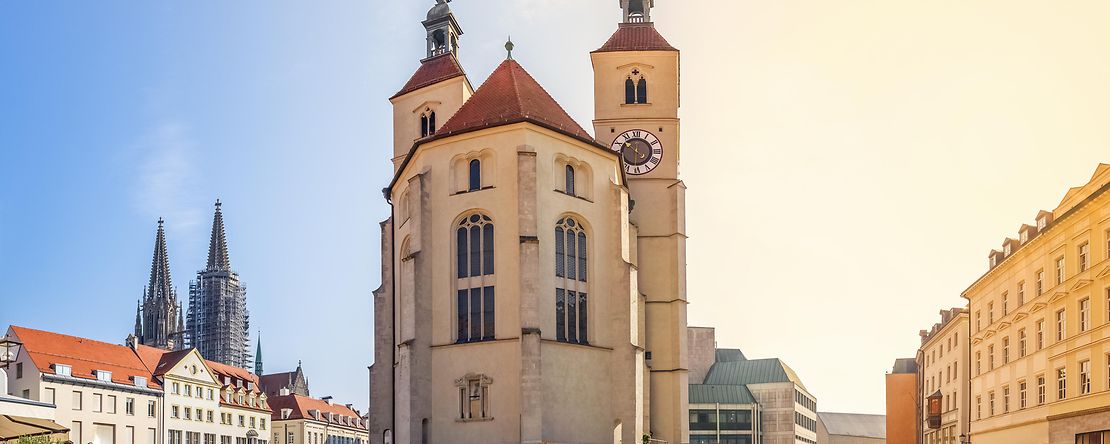 Der Neupfarrplatz in Regensburg