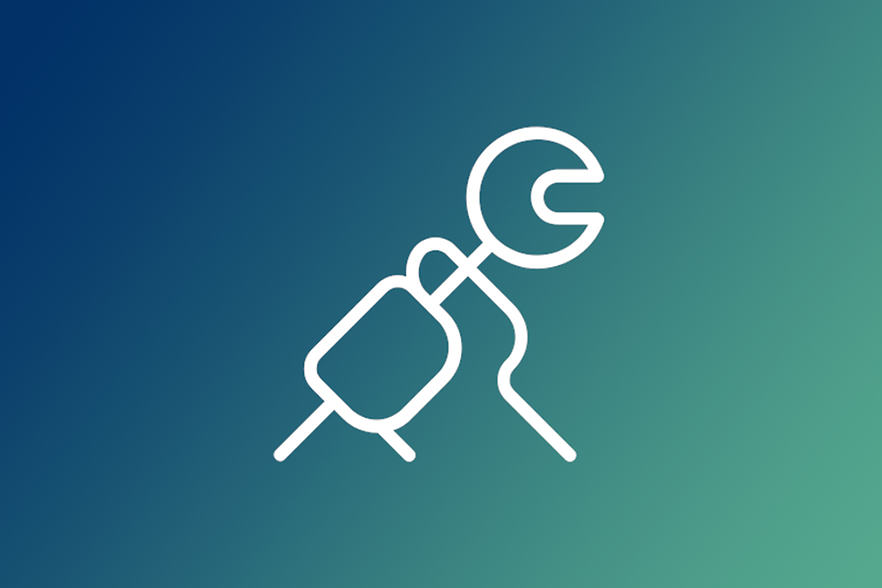 Das icon zeigt eine Hand die einen Schraubenschl&uuml;ssel h&auml;lt