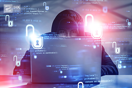 Hacker vor dem Laptop