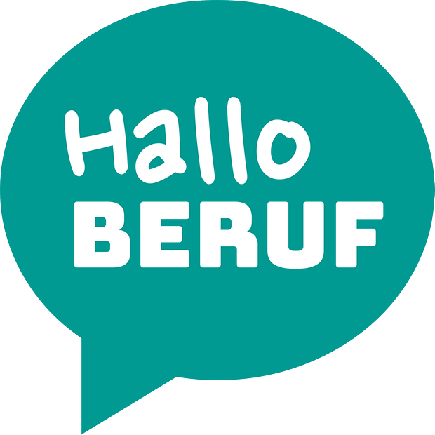 Sprechblase Hallo Beruf