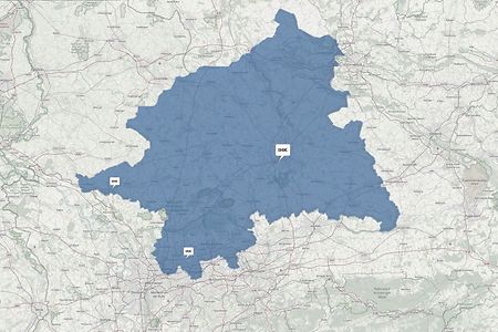 Auszug aus dem Wirtschaftsatlas der IHK Nord Westfalen