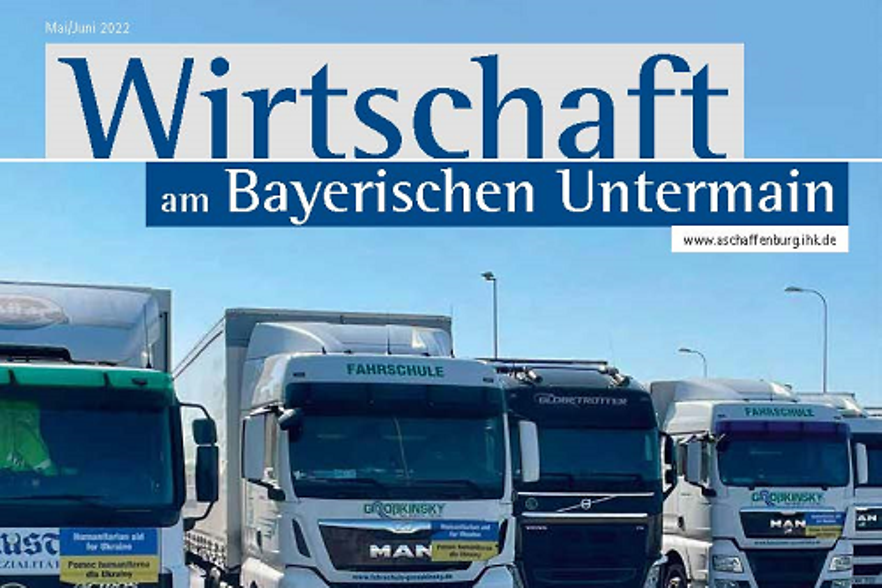 Titelfoto der IHK-Zeitschrift Wirtschaft am Bayerischen Untermain - Ausgabe Mai/Juni 2022