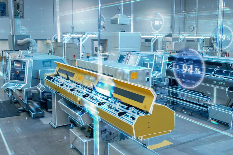 Digitalisierung in Werkshalle